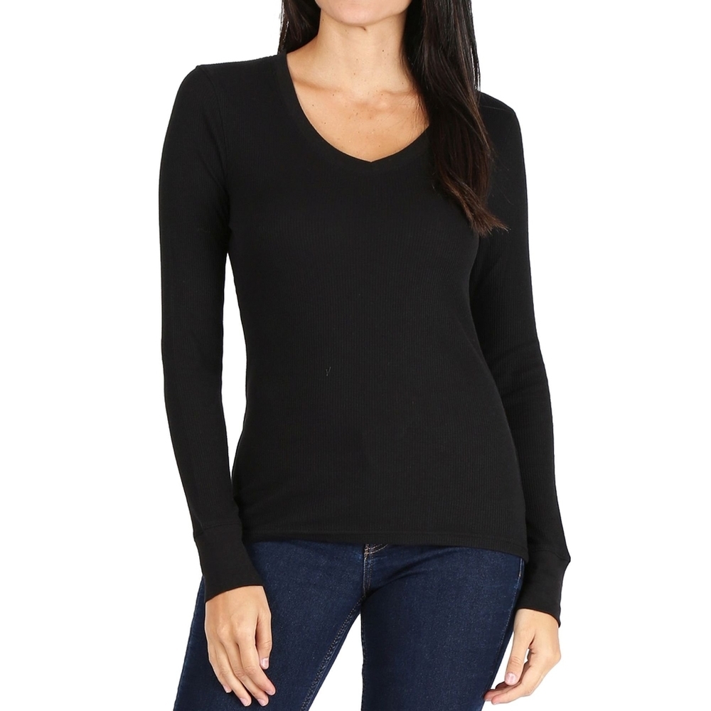 Joe Fresh Black Long Sleeve Shirt Size Large